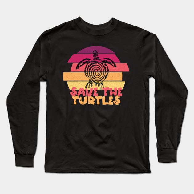 Save The Turtles Long Sleeve T-Shirt by Teewyld